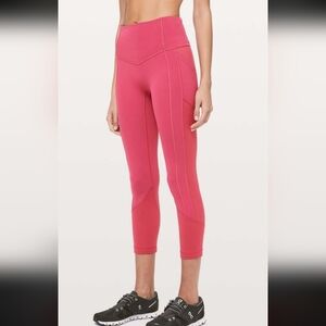 lululemon athletica Vibrant Pink Cropped Il  23 Leggings‎